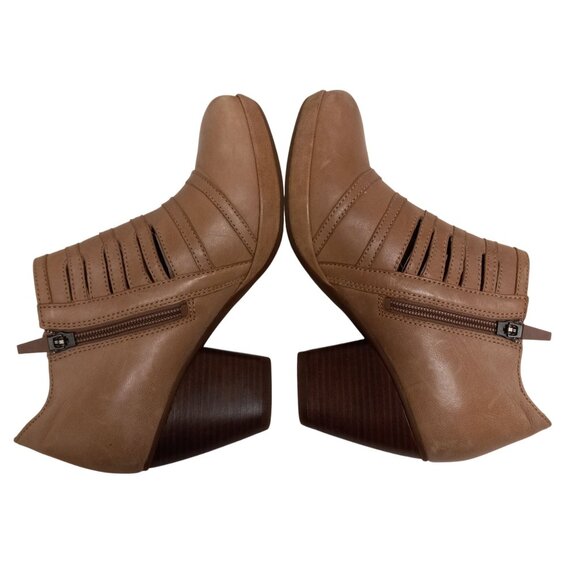 Dansko Size EU 37 Ankle Booties Womens Leather Heeled Meadow Nubuck Tan Brown - Picture 5 of 12